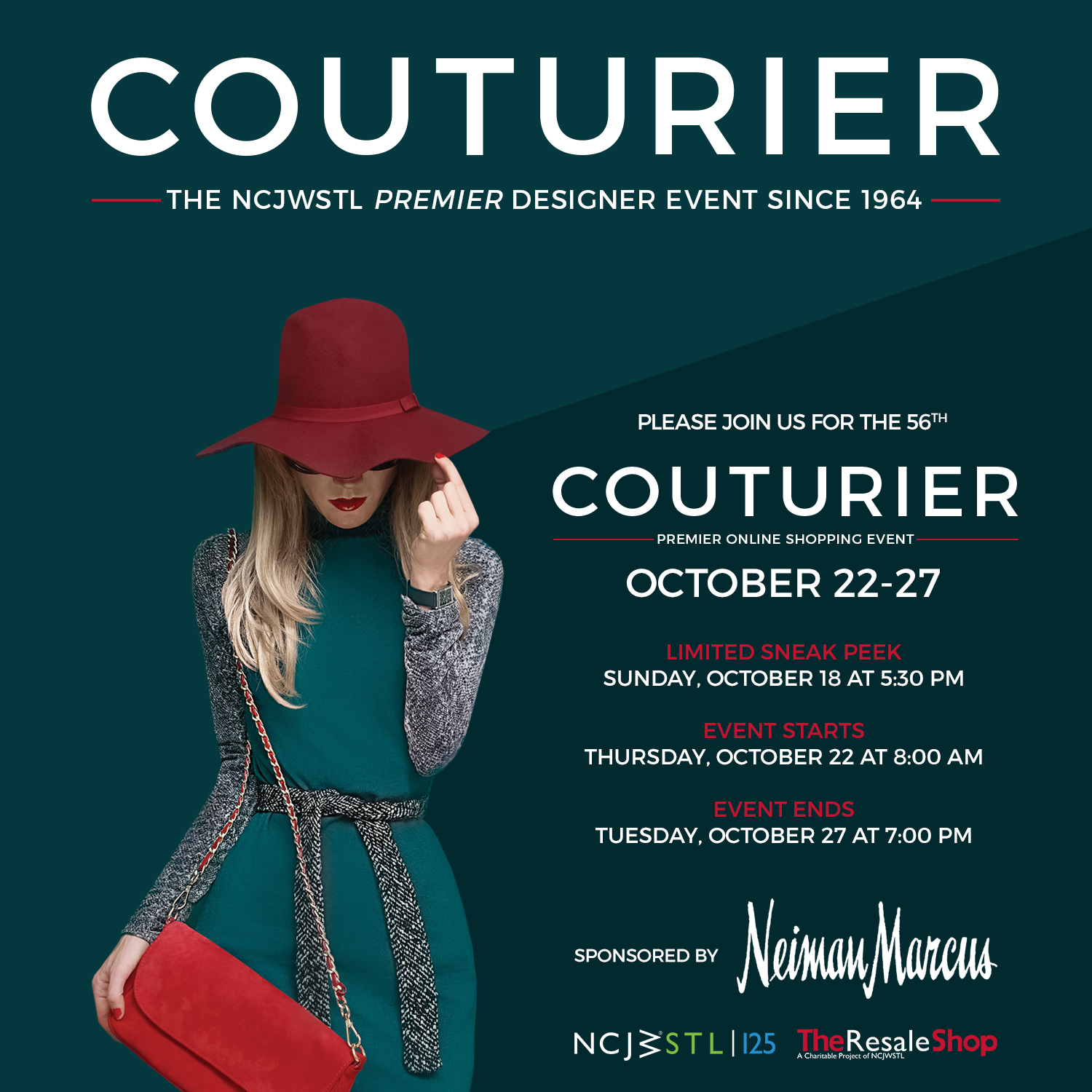 2020 Couturier graphic with white woman in red hat