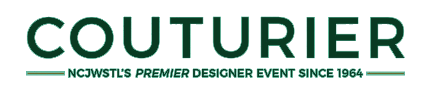horizontal Couturier graphic with text: "Couturier: NCJWSTL's Premier Designer Event Since 1964"